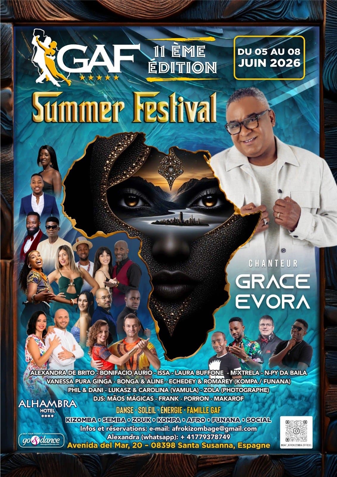 GAF SUMMER FESTIVAL 5 AU 8 JUIN 2026 BARCELONA SA NTA SUSANNA ESPAGNE