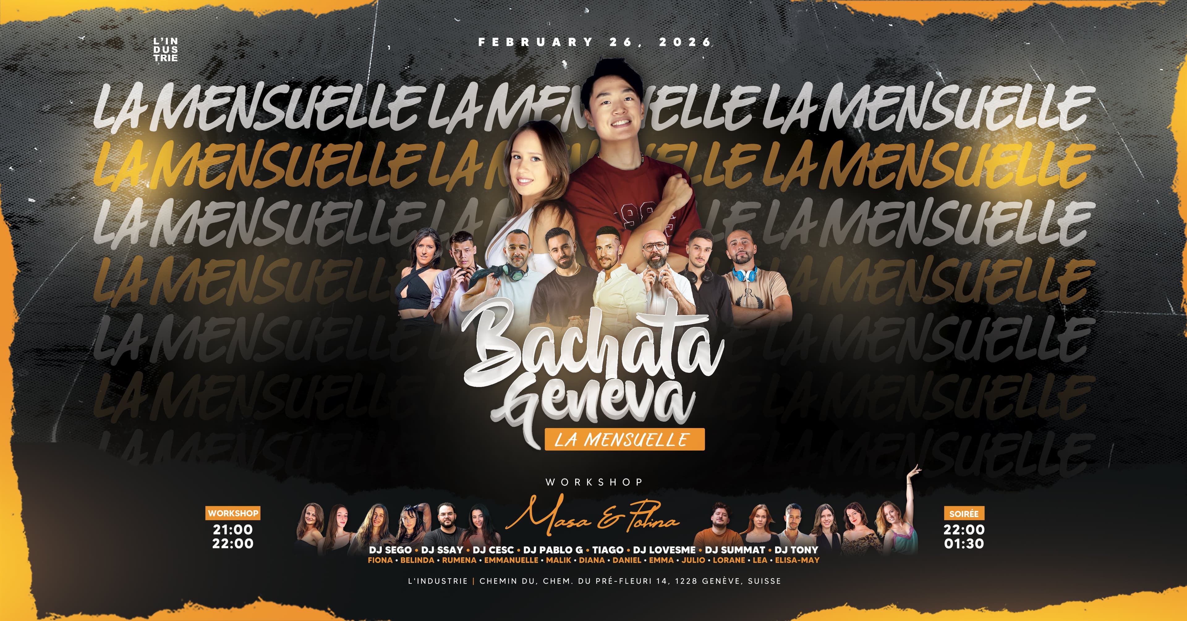 Bachata Geneva - La Mensuelle Février